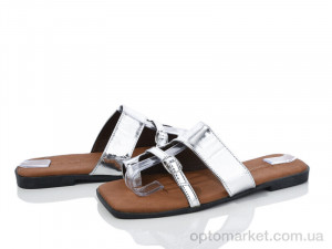 Купить Шльопанці жіночі Y030-3 Loretta срібний