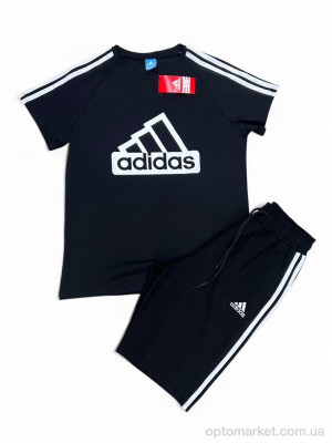 Спортивний костюм чоловічі Y2-1 black A.idas чорний  оптом от Optomarket