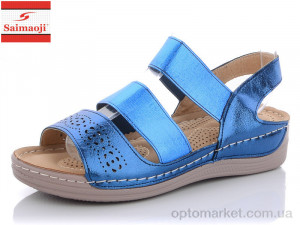 Купить Босоніжки жіночі Y51-3 Saimaoji синій