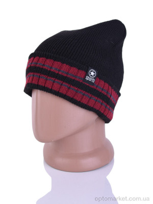 Купить Шапка чоловічі Y618-3 red Red Hat чорний