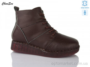 Купить Черевики жіночі Y802-2 Chunsen коричневий
