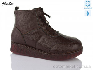 Купить Черевики жіночі Y803-2 Chunsen коричневий