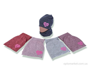 Купить Шапка жіночі Y935-1 (шапка+баф) mix Red Hat мікс