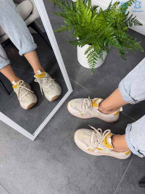 Кросівки жіночі YH25002 yellow S.Sofi.S бежевий  оптом от Optomarket