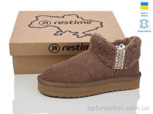 Купить Уги жіночі YWZ24450 capuccino Restime коричневий