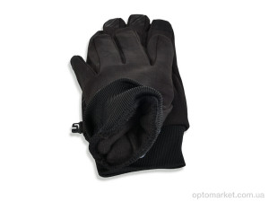 Рукавички чоловічі Z13-05 black T.e north face чорний  оптом от Optomarket