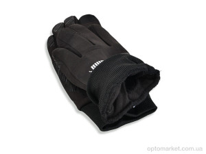 Рукавички чоловічі Z13-06 black P.ma чорний  оптом от Optomarket