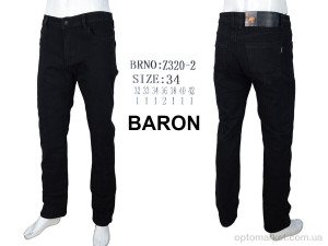 Джинси чоловічі Z320-2 black Baron чорний  оптом от Optomarket