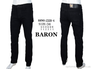 Джинси чоловічі Z320-4 black Baron чорний  оптом от Optomarket
