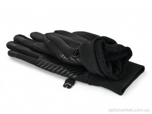 Рукавички унісекс Z6-07 black U_A.mo.r чорний  оптом от Optomarket