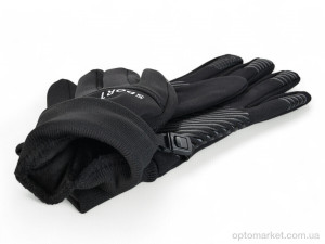 Рукавички унісекс Z8-96 black Number one чорний  оптом от Optomarket