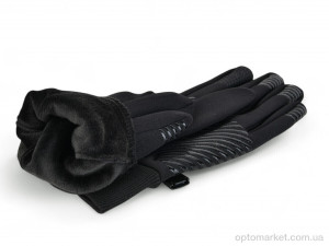 Рукавички унісекс Z8-98 black Number one чорний  оптом от Optomarket