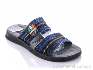 Купить Шльопанці чоловічі Ж114 джинс Oscar синій