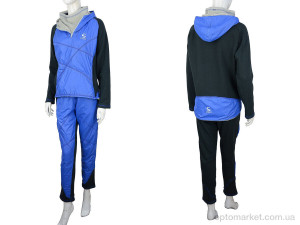 Спортивний костюм жіночі Ж434 (04270) blue флис Sitlly синій  оптом от Optomarket