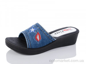 Купить Шльопанці жіночі Ж65 Sali&Lulu синій