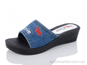 Купить Шльопанці жіночі Ж66 Sali&Lulu синій