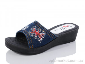Купить Шльопанці жіночі ЖК010 Sali&Lulu синій