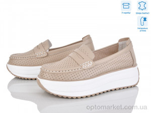 Купить Мокасини жіночі ZJ2326-2 Jesira бежевий