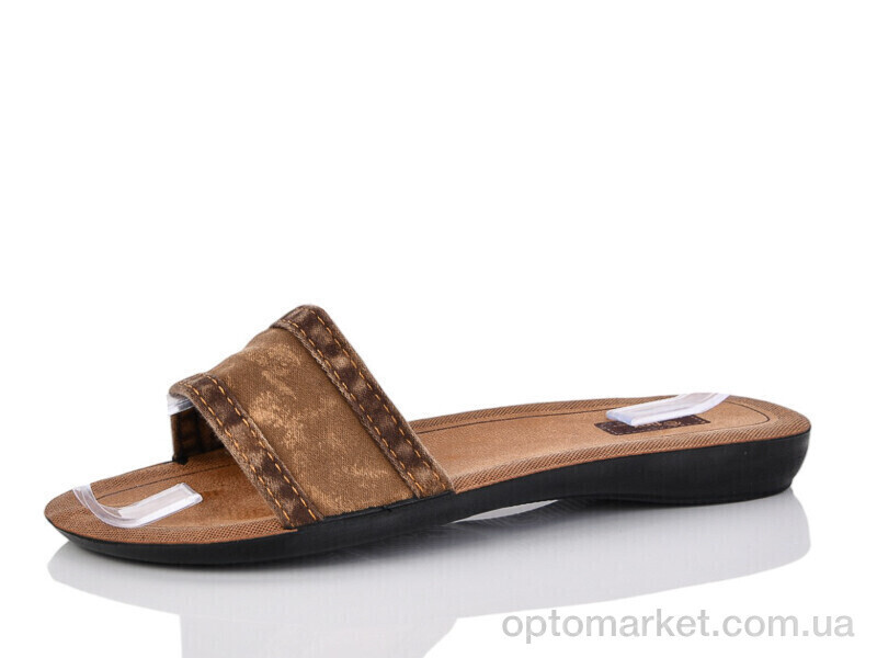 Купить Шльопанці жіночі 0004-3 коричневий Flex коричневий, фото 2