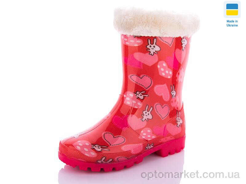 Купить Гумове взуття дитячі 005-302 Dual червоний, фото 2