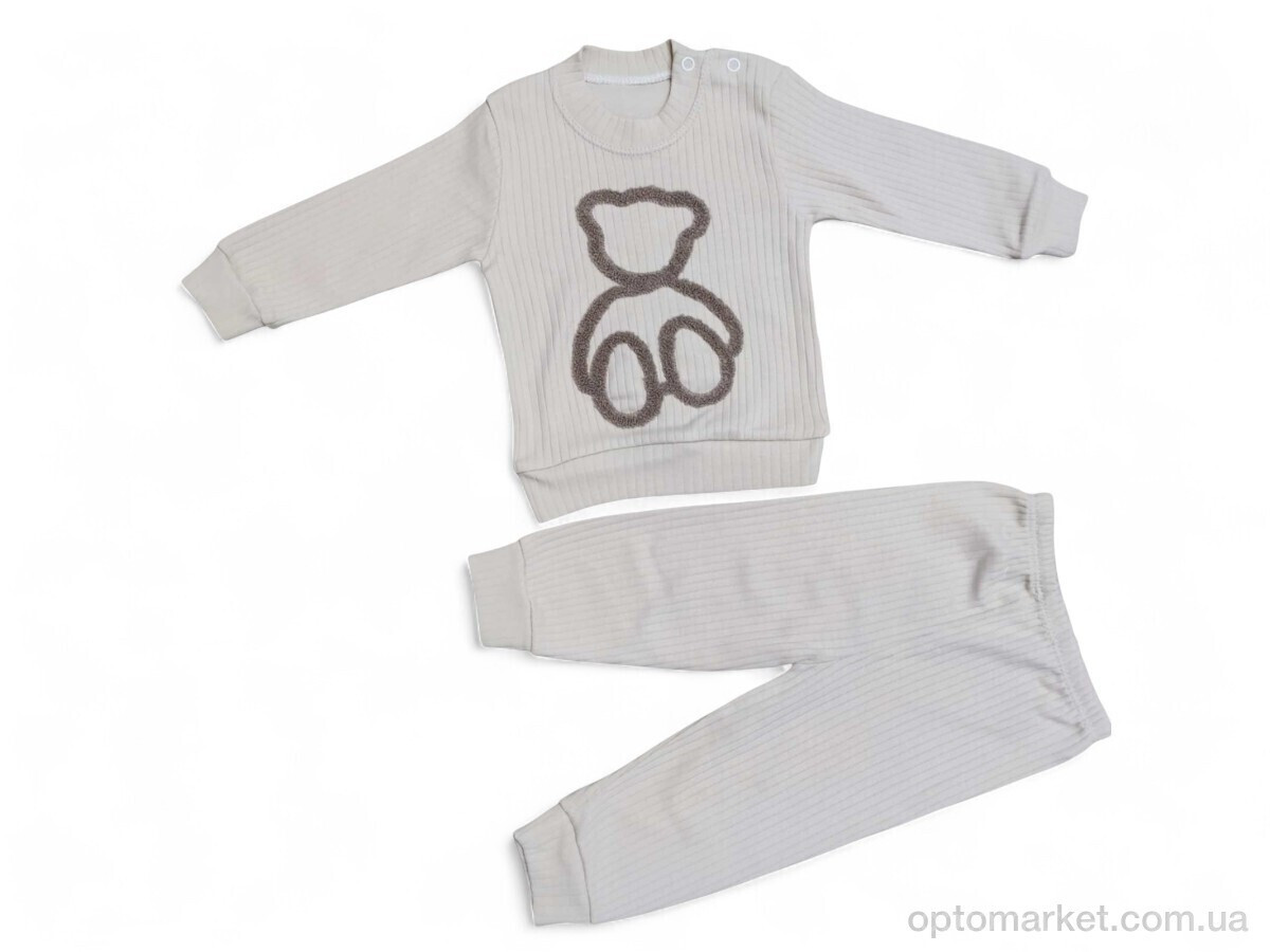 Купить Комплекти дитячі дитячі 005 капучіно батнік-штани Fatitto Kids бежевий, фото 2