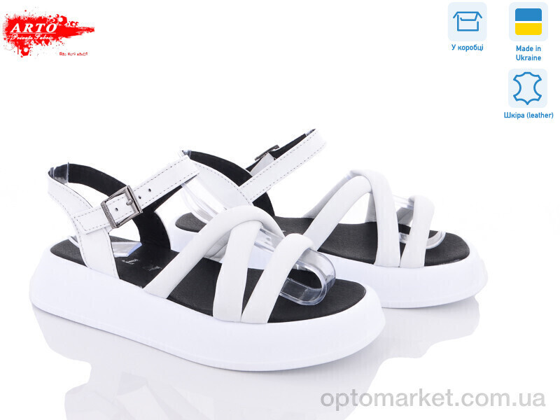 Купить Босоніжки жіночі 0160 б.ш.-old ARTO білий, фото 2