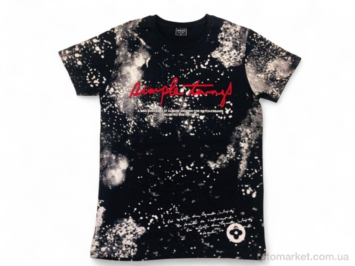 Купить Футболка чоловічі 0208 чорний Mabi чорний, фото 2