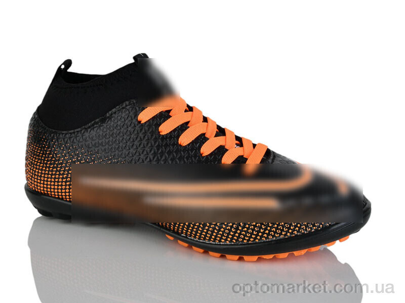 Купить Футбольне взуття дитячі 043-2 чорно-помаранч. N.ke чорний, фото 3