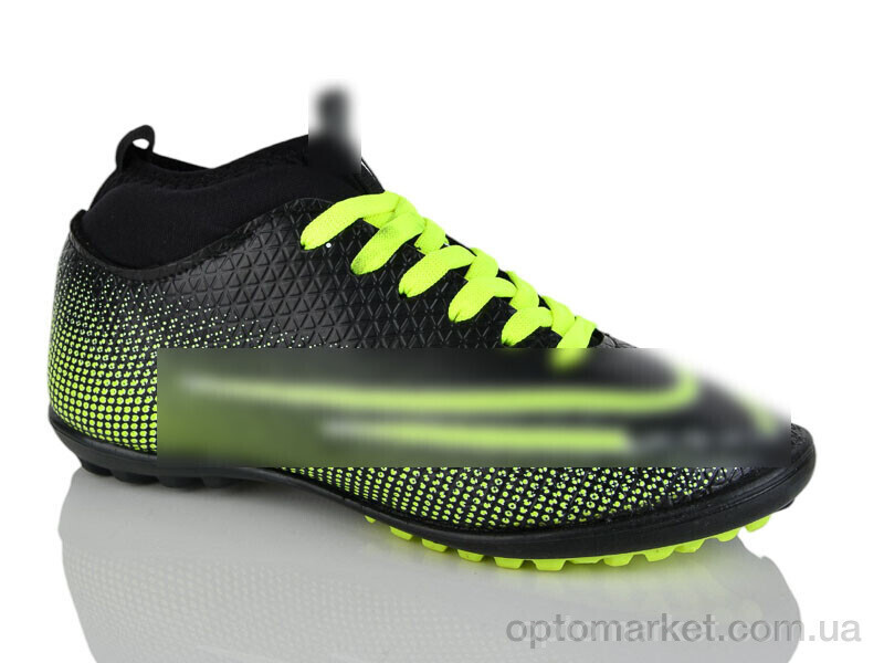Купить Футбольне взуття дитячі 043-3 чорно-зелений N.ke чорний, фото 3