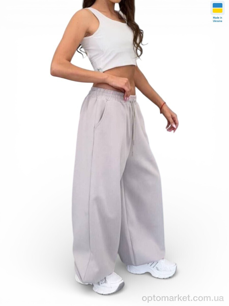 Купить Спортивні штаны жіночі 044 моко SL KARAVAN бежевий, фото 2