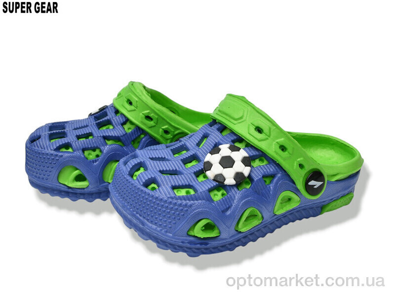 Купить Крокси дитячі 05-5667 green Super Gear синій, фото 2