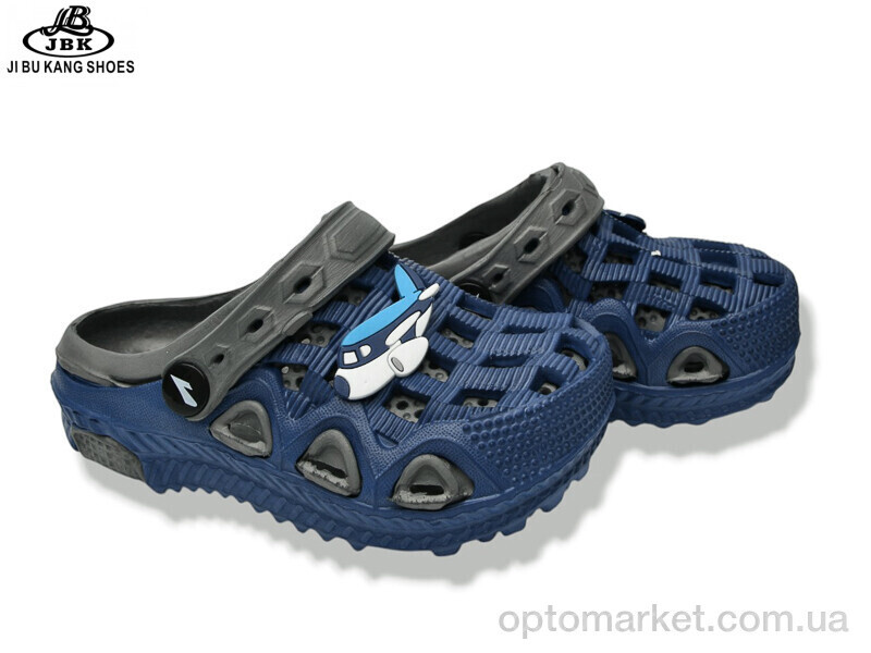 Купить Крокси дитячі 05-5667 grey Jibukang синій, фото 2