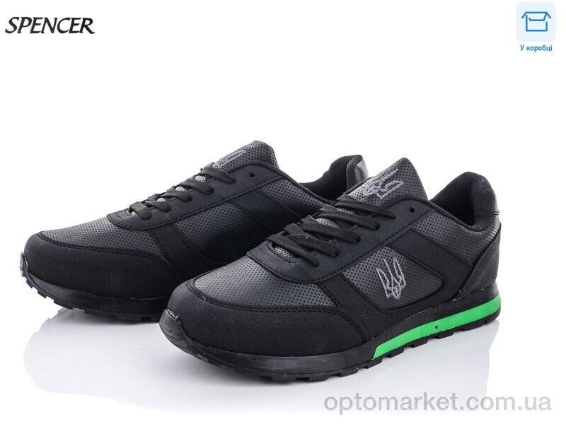 Купить Кросівки чоловічі 063 vkr black Spencer чорний, фото 3