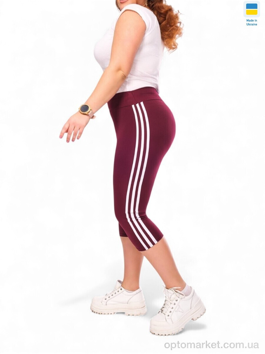 Купить Капрі жіночі 066 бордовий Sport style бордовий, фото 2