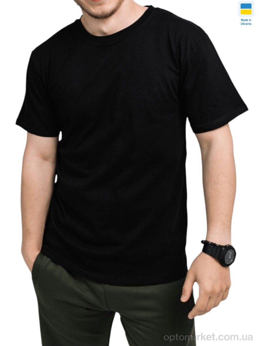 Купить Футболка чоловічі 080 чорний Sport style чорний, фото 2