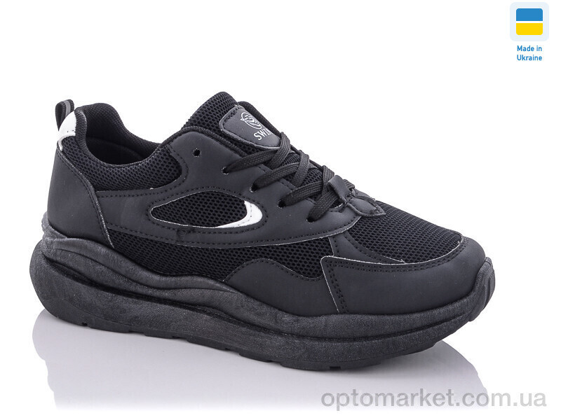 Купить Кросівки жіночі 084-1 Swin чорний, фото 2