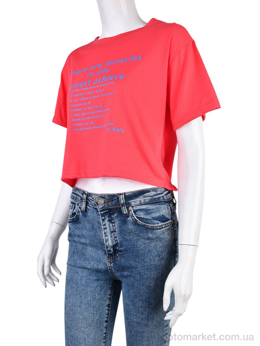 Купить Футболка жіночі 08789-15 pink Geen рожевий, фото 4