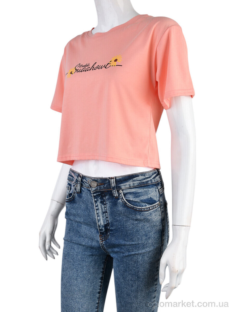 Купить Футболка жіночі 08789-17-1 pink Geen рожевий, фото 4