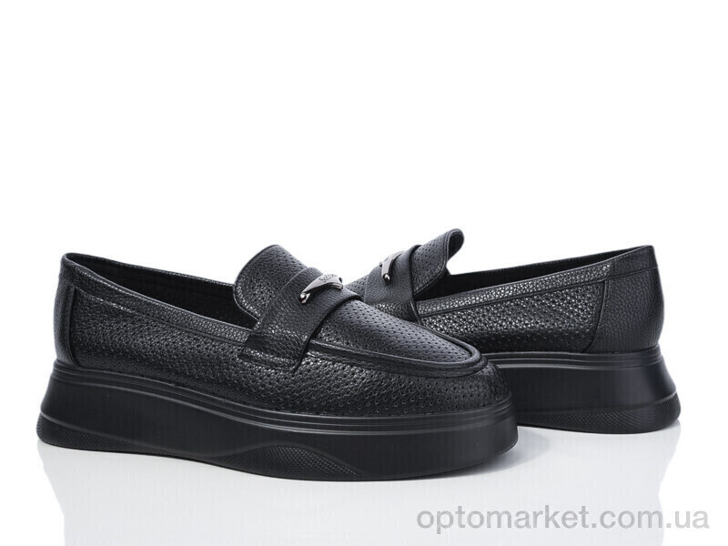 Купить Туфлі жіночі 0T502-1 піна Loretta чорний, фото 2