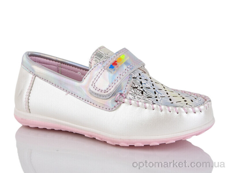 Купить Туфлі дитячі 1-70381 Y.Top срібний, фото 2