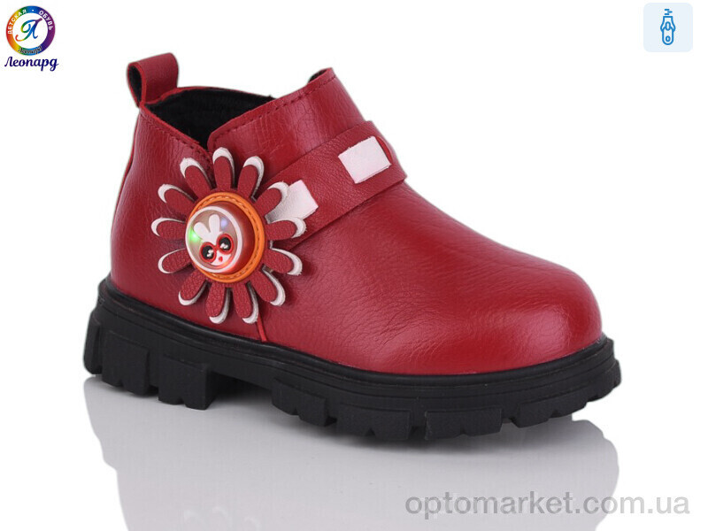 Купить Черевики дитячі 1-C6 red Леопард червоний, фото 2