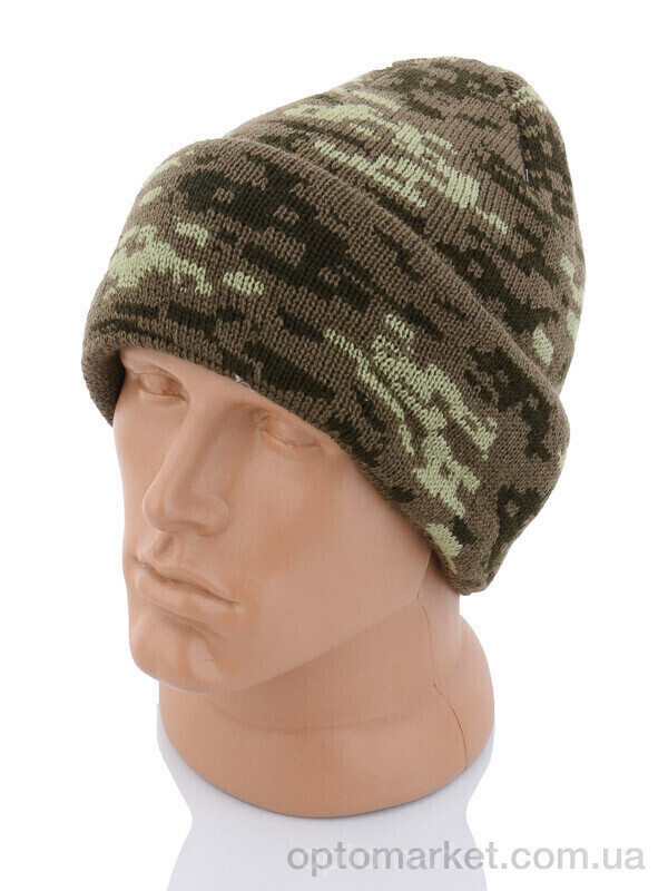 Купить Шапка чоловічі 10 khaki Kindzer хакі, фото 4