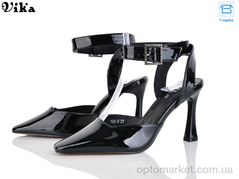 Купить Туфлі жіночі 100-5 Vika чорний, фото 2