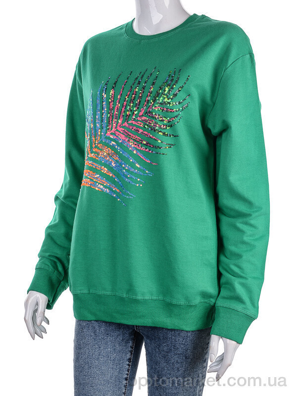 Купить Батник жіночі 1003-4 green Karasoy зелений, фото 4