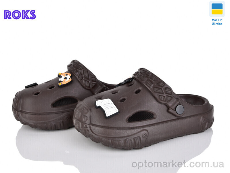 Купить Крокси дитячі 1003 шоколад Verta коричневий, фото 2