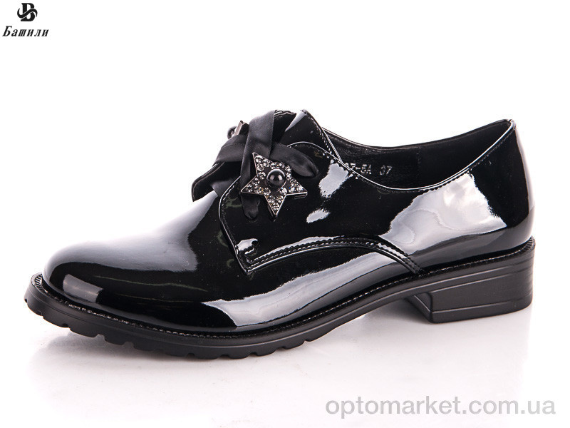 Купить Туфлі жіночі 1007-5A black Башили чорний, фото 2