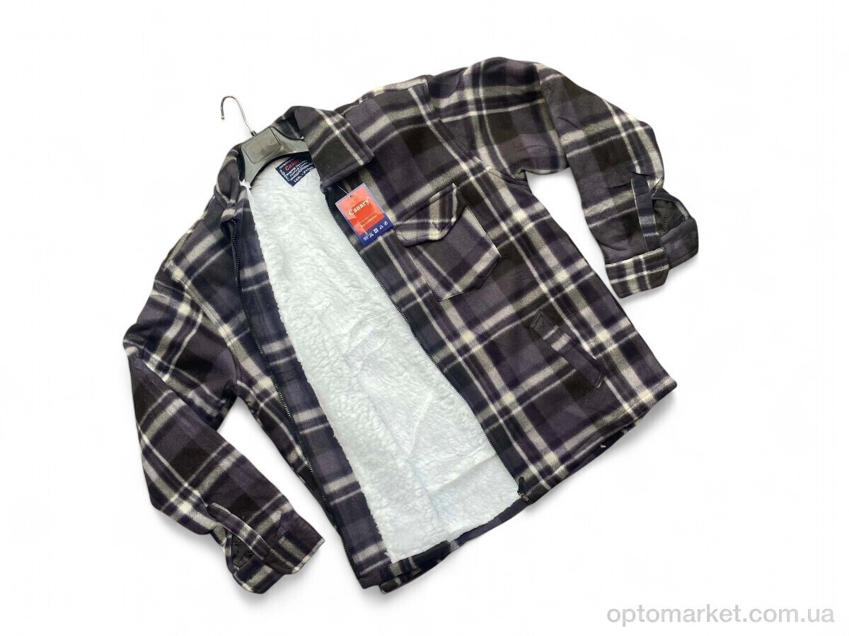 Купить Сорочка чоловічі 101-1 d.grey Canary сірий, фото 2