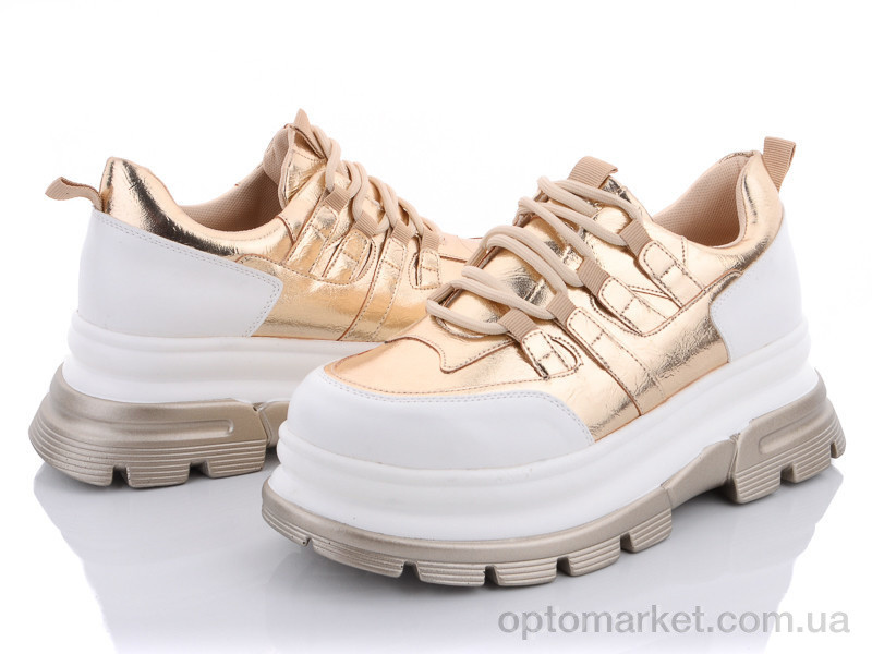 Купить Кроссовки женские 1010 gold Fuguishan золотой, фото 3