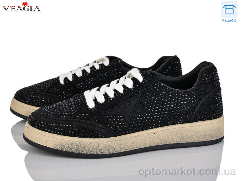 Купить Кросівки жіночі 10155-1 Veagia чорний, фото 2