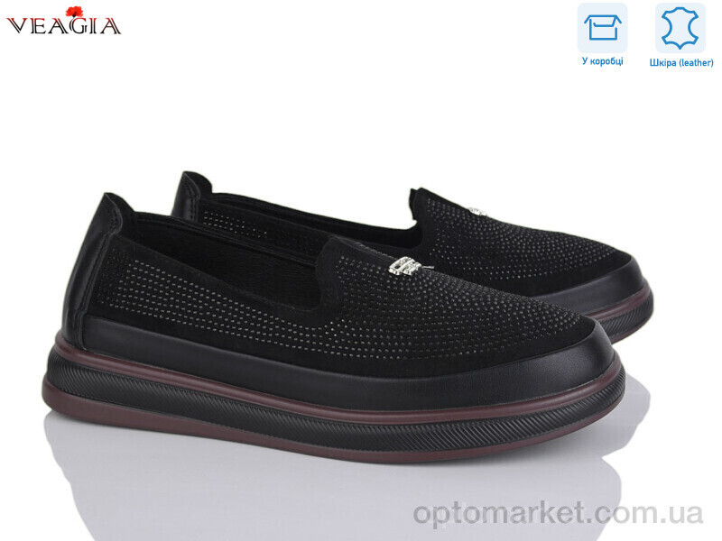 Купить Туфлі жіночі 10167-1 Veagia чорний, фото 2